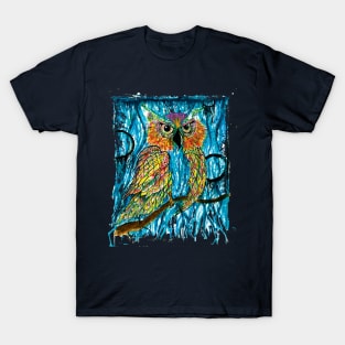 Abstract Owl T-Shirt